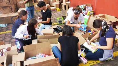 Sammelstelle für Sachspenden