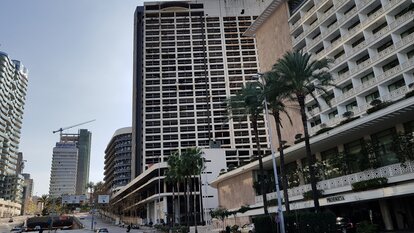 Das im Bürgerkrieg stark umkämpfte Holiday Inn Hote