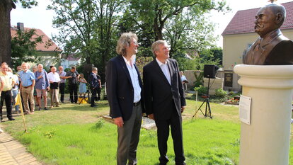 "Die Büste stellt eine Kopie jener Büste dar, die vor dem Potsdamer Truman-Haus, dem Sitz unserer Stiftung steht", so Wolfgang Gerhardt.