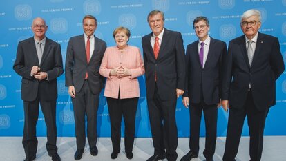 Die Redner des Festaktes anlässlich des 60-jährigen Jubiläums der Friedrich-Naumann-Stiftung für die Freiheit