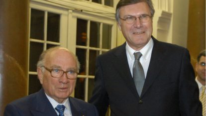 Otto Graf Lambsdorff  und Woolfgang Gerhardt bei dem  80. Geburtstag von Otto Graf Lambsdorff am 29.01.2007