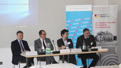 Podium II: Jürgen Peter Schmied, Ulf Morgenstern, Andreas Braune, Jürgen Frölich