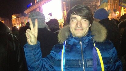 Viktor Taran vor Ort