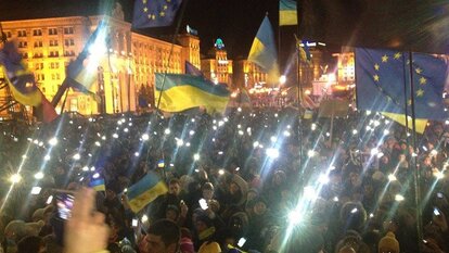 Lichtermeer auf dem Maidan