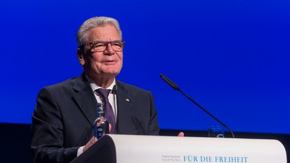 Bundespräsident Joachim Gauck hielt die Eröffnungsrede.