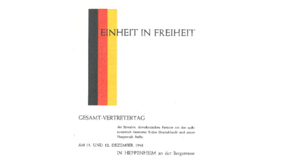 Einheit in Freiheit: Gesamt-Vertretertag