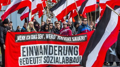 Fremdenfeindliche Demonstration 