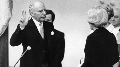 Walter Scheel Vereidigung