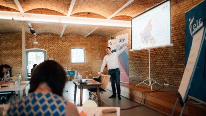 Datenspezialist Max Sundermann von der ALDE Party