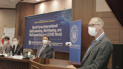 Welcoming speech from Dr. Christian Taaks, the Head of the FNF Korea