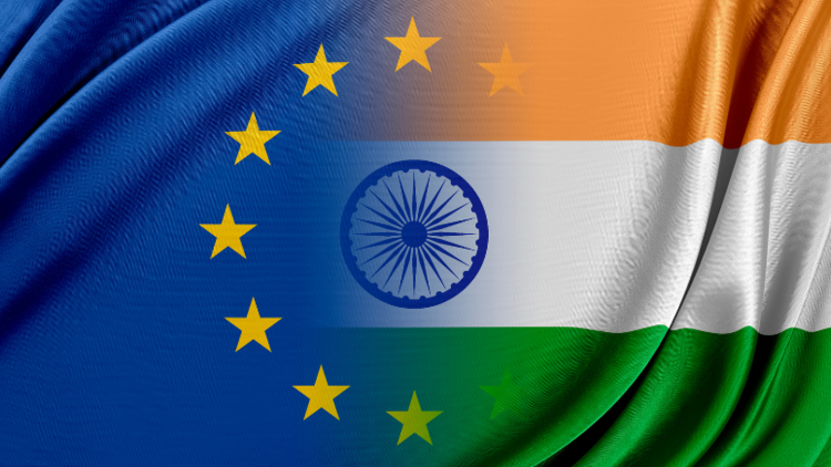 EU-India Flag