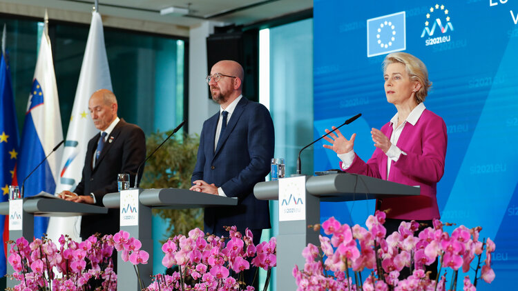 Pressekonferenz EU Westbalkan-Gipfel