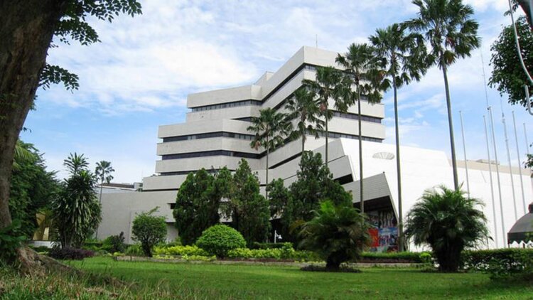 Der Hauptsitz des Verbands Südostasiatischer Nationen (ASEAN) in Jakarta, Indonesien