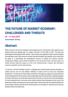 The Future of Market Economy: Challenges and Threats