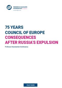 75 Years Council of Europe