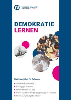 Flyer Schulangebote - Demokratie lernen