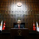Der türkische Präsident Recep Tayyip Erdogan, bei einer Rede im Parlament in Ankara.
