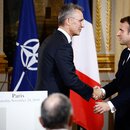 Nato-Generalsekretär Jens Stoltenberg und Emmanuel Macron.