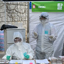 Drive-Thru-Coronavirus-Testzentrum in Seoul