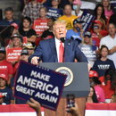 Präsident Donald Trump bei seiner Kundgebung "Make America Great Again"