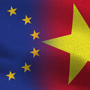 Vietnam and EU flag