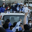 Guillermo Lasso auf einer Kundgebung