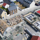 Hausbau auf einem Grundstück