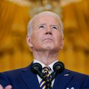 Präsident Joe Biden während einer Pressekonferenz im East Room des Weißen Hauses in Washington. Mittwoch, 19. Januar 2022. 