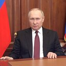 Der russische Präsident Wladimir Putin am 24. Februar in Moskau.
