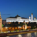 Der Fluss Moskwa mit Kreml in Moskau