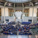 Der Plenarsaal im Bundestag