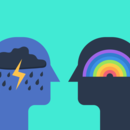 Mental health (storm and rainbow)