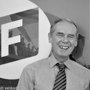 Christian Taaks at Seoul office with a big smile