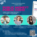 Promotional Poster for the Event Pubic Money Public Code 