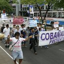 Demonstration für soziale Gerechtigkeit, Asuncion, Paraguay, Südamerika 