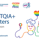 Banner for LGBTQIA+ Matters Hackathon