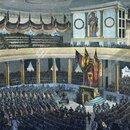 Deutsche Nationalversammlung in der Paulskirche in Frankfurt am Main 