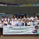 Prof. Dr. Andreas Stoffers (front, third from the left) with participating speakers and students of VEPR Summer School 2023 outside Thai Nguyen University's Hall