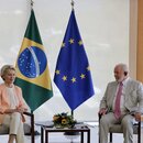EU-Kommissionspräsidentin Ursula von der Leyen und Brasiliens Präsident Luiz Inácio Lula da Silva