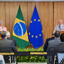 EU-Kommissionspräsidentin Ursula von der Leyen und Brasiliens Präsident Luiz Inácio Lula da Silva.