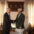 Ambassador of Israel to Nepal  Mr. Hanan Goder-Goldberger paid a courtesy call on Deputy Prime Minister and Minister for Foreign Affairs Narayan Kaji Shrestha. Various aspects of Nepal-Israel relations and cooperation were discussed on the occasion.