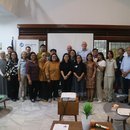 FNF Jakarta's staff, along with Moritz Kleine-Brockhoff (Head of Regional Office Southeast and East Asia) and Dr. René Klaff (Head of International Department), standing together with our local civil society partners.