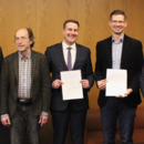 v.l.n.r. Dr. Wolther von Kieseritzky, Prof. Dr. Ulrich Sieg, Dr. Peter Tietze, Dr. Robin Simonow, Prof. Dr. Ewald Grothe 