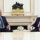 Der russische Präsident Wladimir Putin, rechts, und der ungarische Ministerpräsident Viktor Orban bei einem Treffen in Moskau, Russland