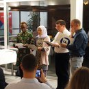 Sri Murniati performing with other 3 (three) participants during the IAF Seminar in Gummersbach.