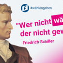 Friedrich Schiller Motiv: „Wer nicht wagt, der nicht gewinnt."