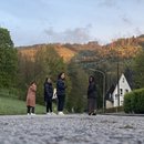 The Author and other IAF participants walking around Theodor Heuss Academy
