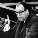 Landwirtschaftsminister Josef Ertl (FDP) am Rednerpult 