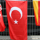 German and Turkish Flags Together