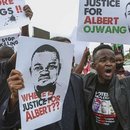 Kenyans march through the streets of Nairobi demanding justice for Albert Ojwang, who died in police custody on Monday, June 9, 2025.